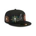 Arizona Diamondbacks Day of the Dead Skull & Flowers 59FIFTY Fitted Hat